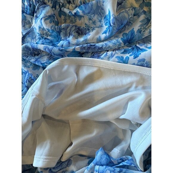 Show Me Your‎ Mumu Dress Women XS Blue White Floral Mama Blues Hacienda Maxi - Picture 11 of 12